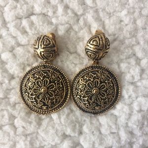 Vintage Chanel Medallion Earrings